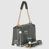 Italian Genuine Calf Leather Crossbody Bag 171522 - TAKEASY - Flyclothing LLC
