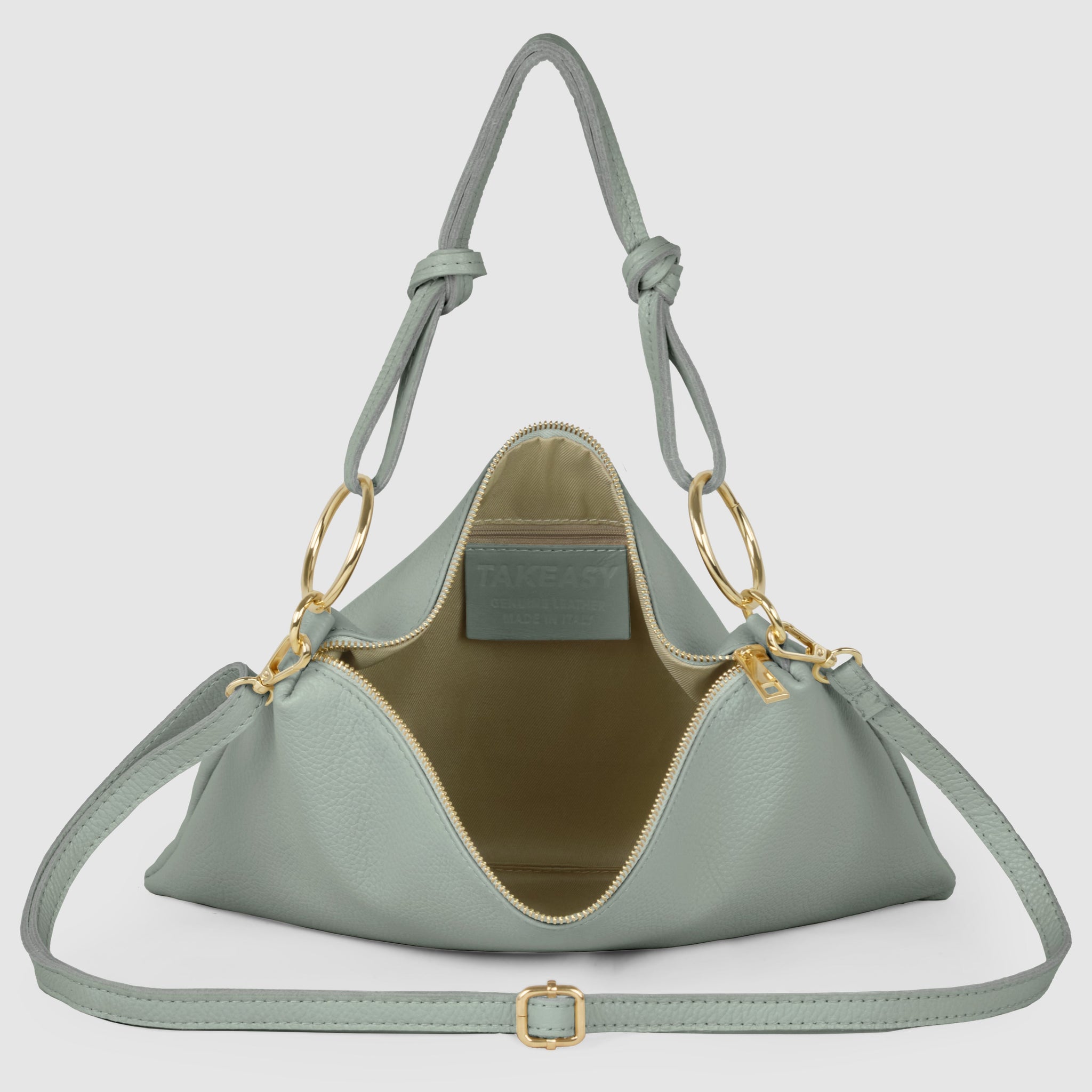 Italian Genuine Calf Leather Shoulder Bag 171551 - TAKEASY - Flyclothing LLC