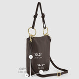 Italian Genuine Calf Leather Shoulder Bag 171551 - TAKEASY - Flyclothing LLC