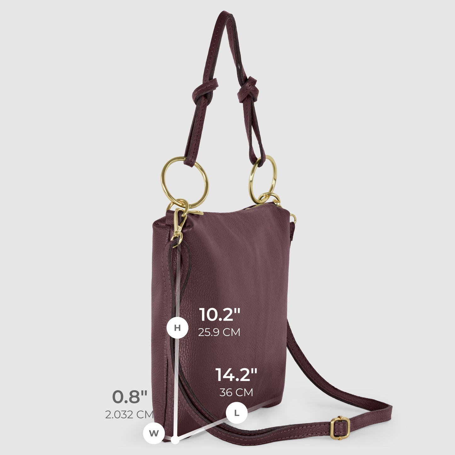 Italian Genuine Calf Leather Shoulder Bag 171551 - TAKEASY - Flyclothing LLC