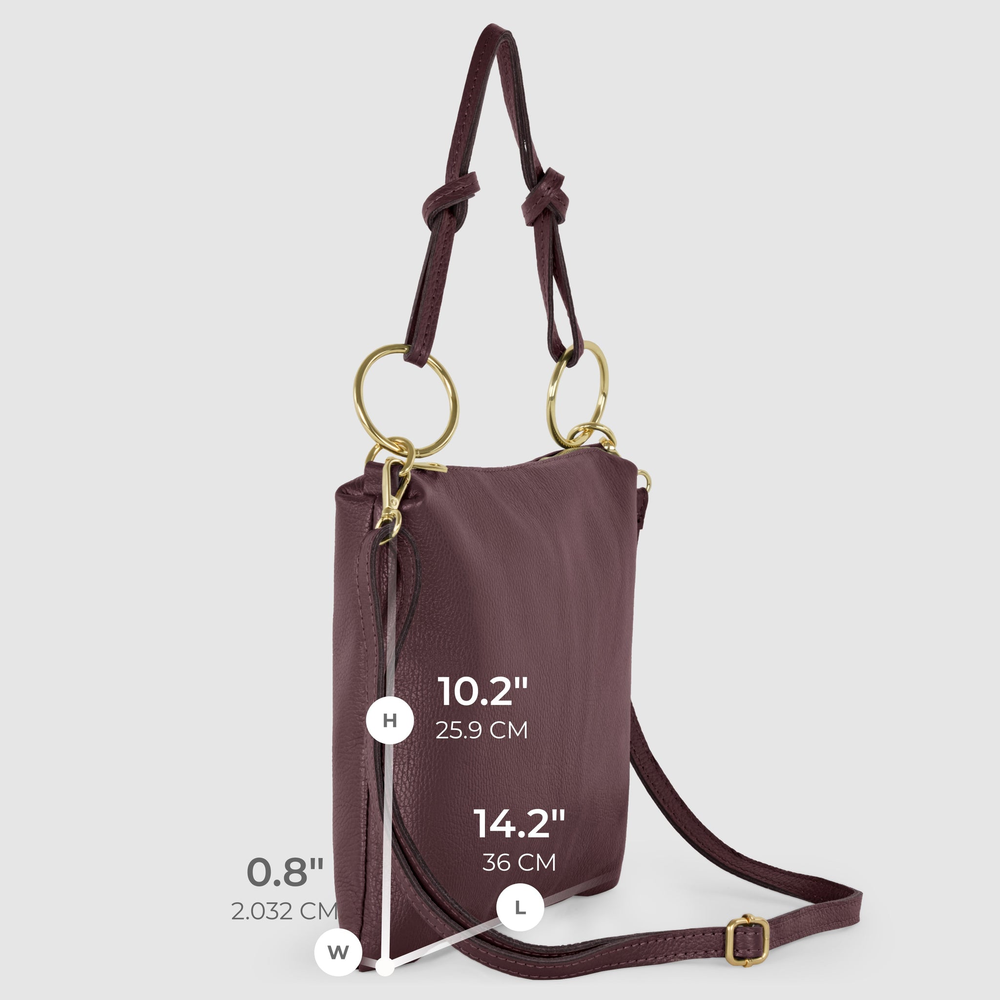 Italian Genuine Calf Leather Shoulder Bag 171551 - TAKEASY - Flyclothing LLC