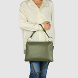 Italian Genuine Calf Leather Shoulder Bag 171551 - TAKEASY - Flyclothing LLC