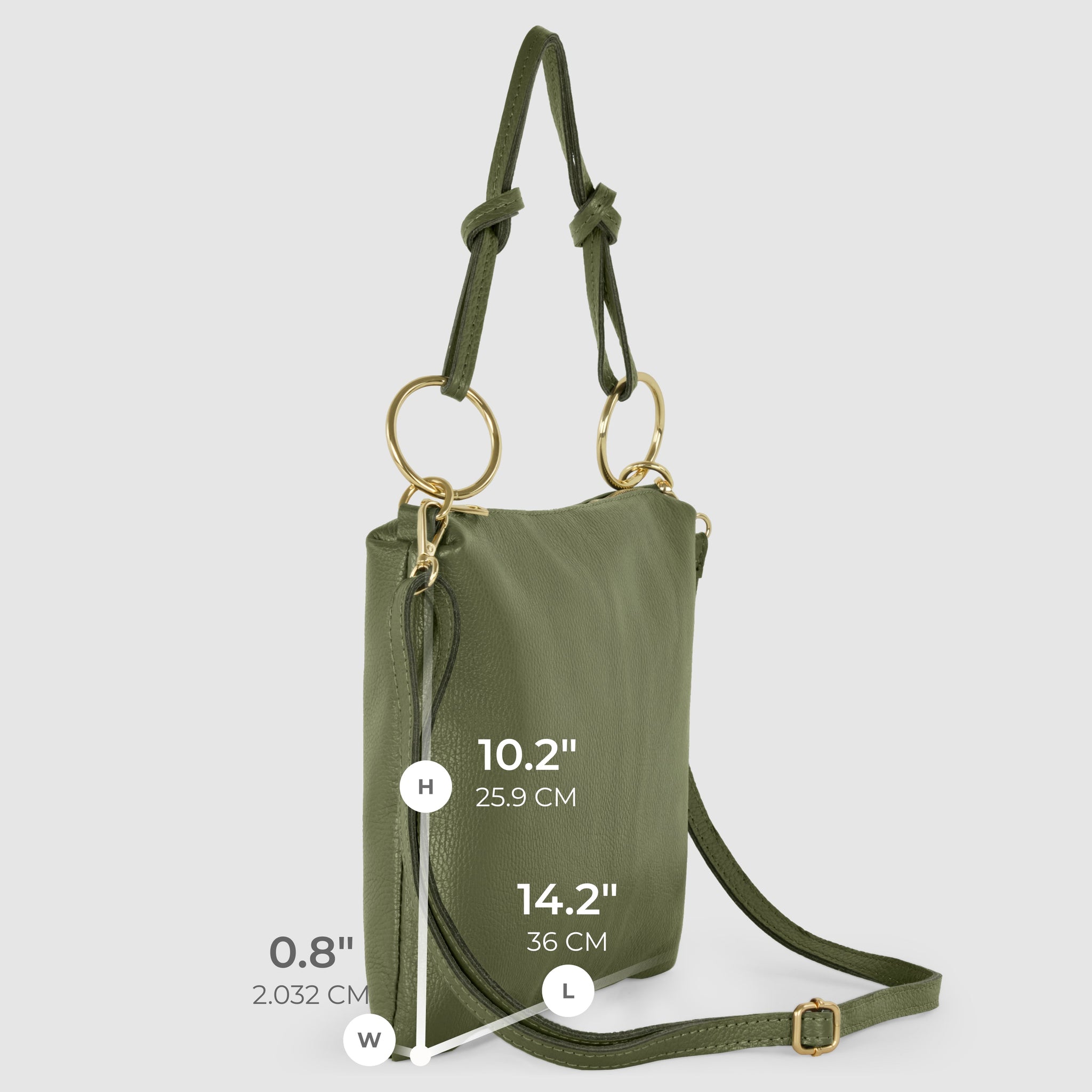 Italian Genuine Calf Leather Shoulder Bag 171551 - TAKEASY - Flyclothing LLC
