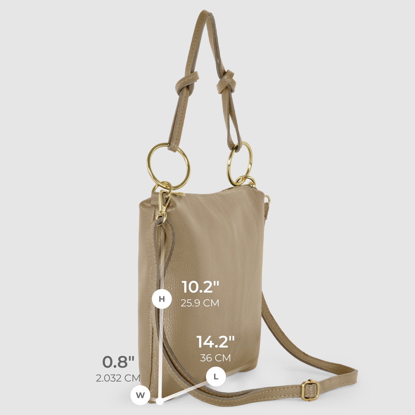 Italian Genuine Calf Leather Shoulder Bag 171551 - TAKEASY - Flyclothing LLC