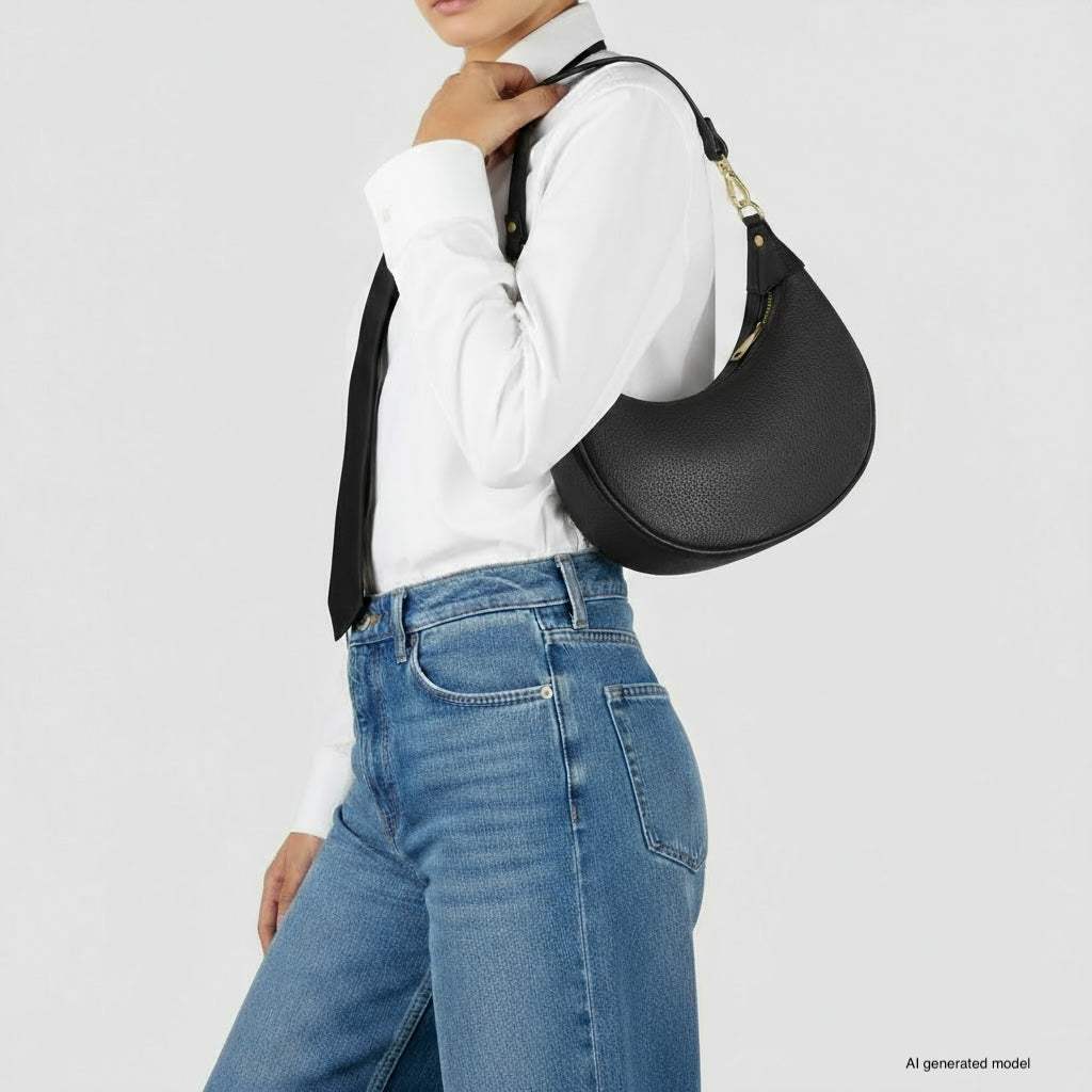 Italian Genuine Calf Leather Shoulder Bag 222024 - TAKEASY - Flyclothing LLC
