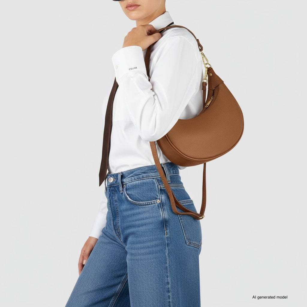 Italian Genuine Calf Leather Shoulder Bag 222024 - TAKEASY - Flyclothing LLC