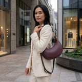 Italian Genuine Calf Leather Shoulder Bag 222024