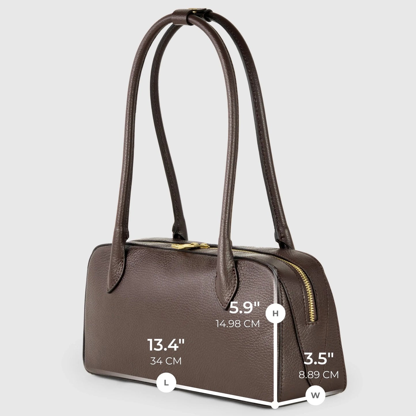 Italian Genuine Calf Leather Shoulder Bag 272511 - TAKEASY - Flyclothing LLC