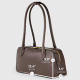 Italian Genuine Calf Leather Shoulder Bag 272511 - TAKEASY - Flyclothing LLC