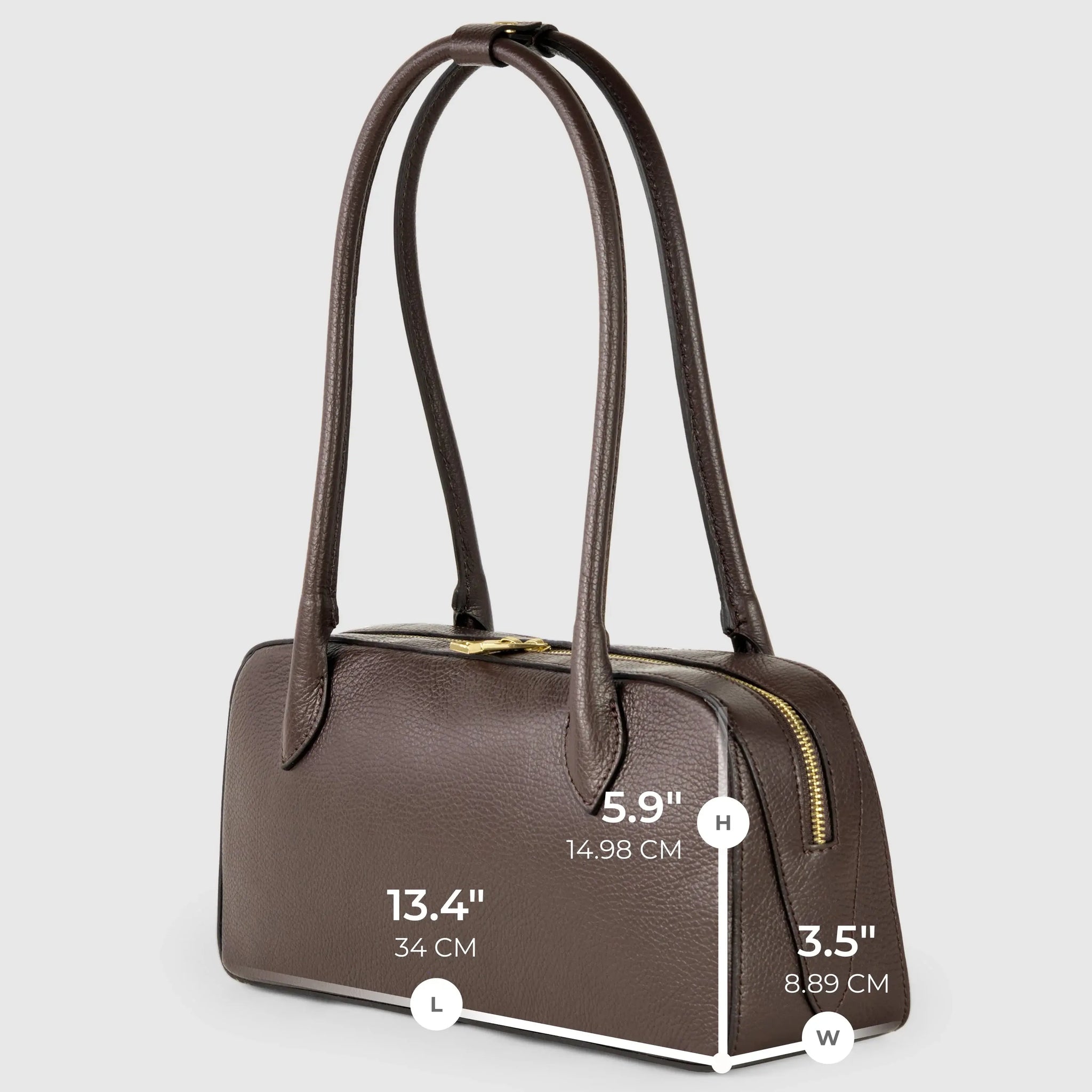 Italian Genuine Calf Leather Shoulder Bag 272511 - TAKEASY - Flyclothing LLC