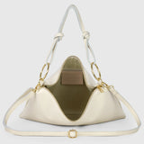 Calf Leather Shoulder Bag - TAKEASY - Flyclothing LLC