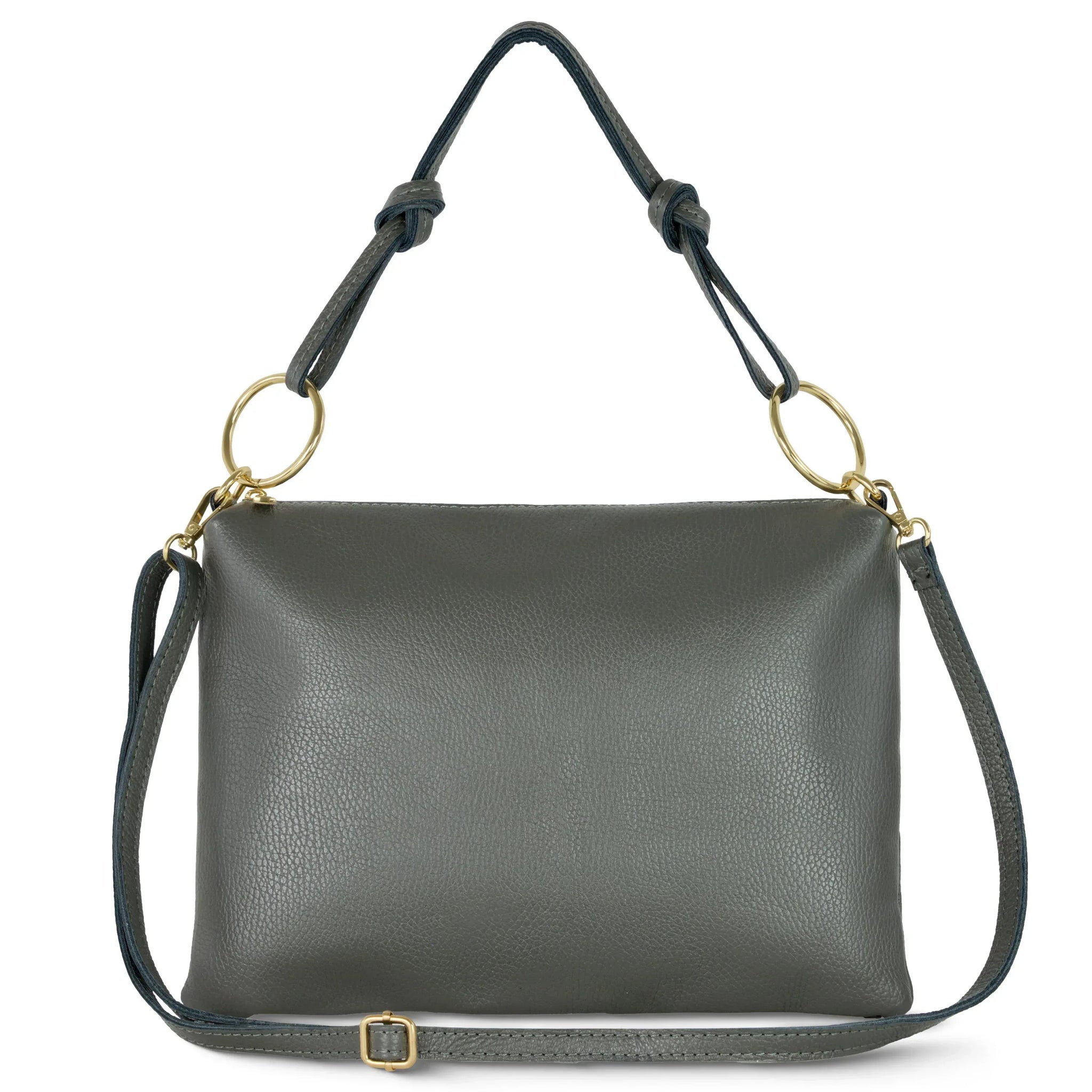 Calf Leather Shoulder Bag - TAKEASY - Flyclothing LLC