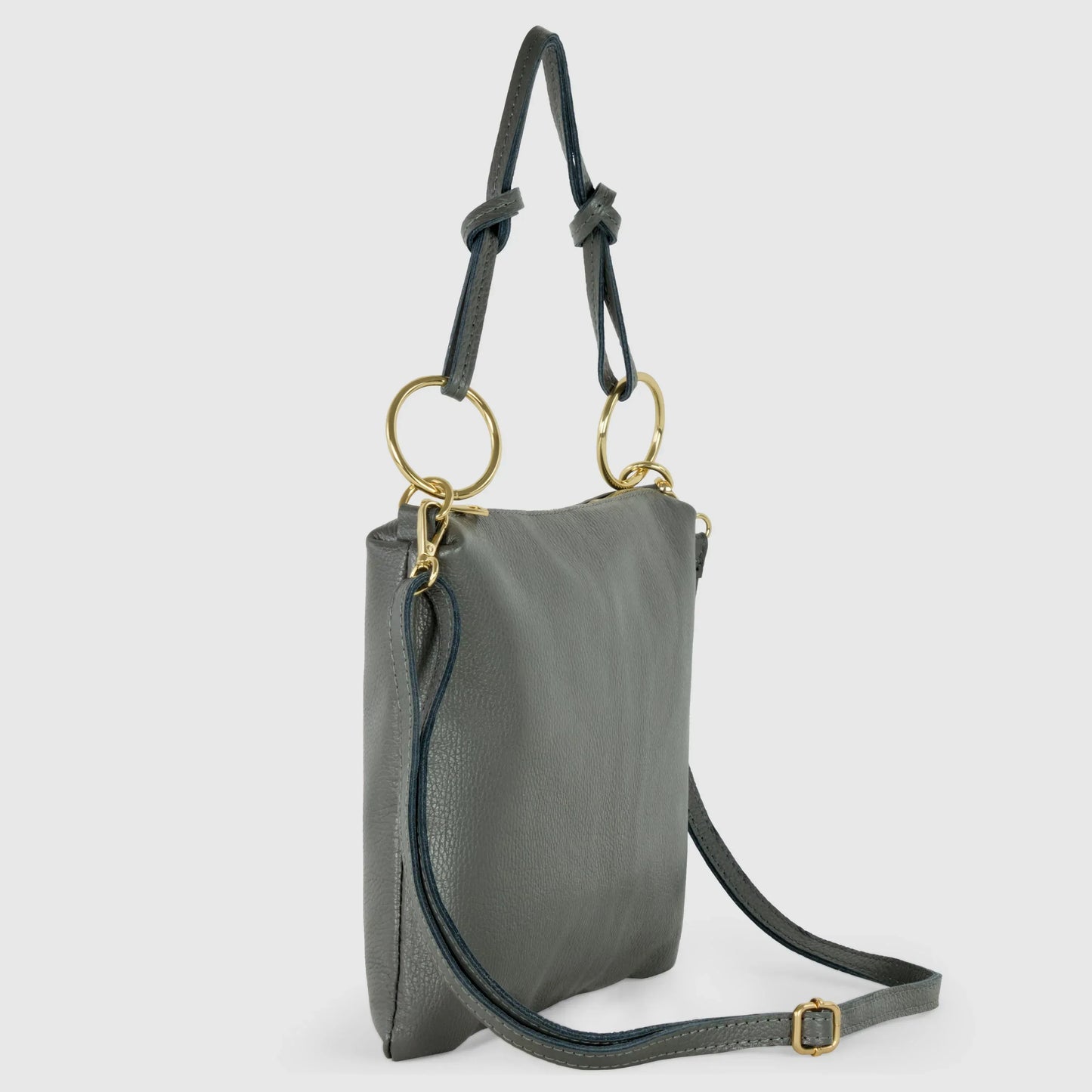 Calf Leather Shoulder Bag - TAKEASY - Flyclothing LLC