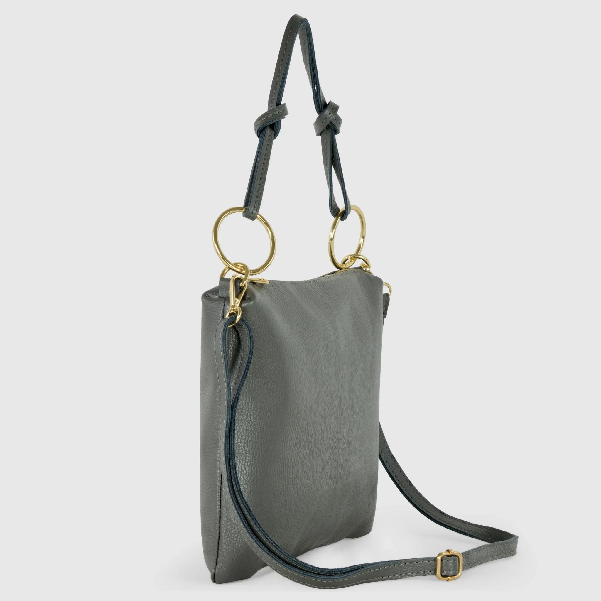 Calf Leather Shoulder Bag - TAKEASY - Flyclothing LLC