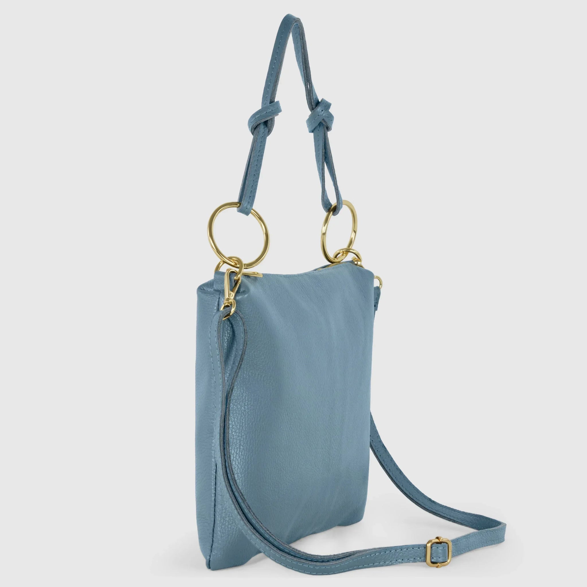 Calf Leather Shoulder Bag - TAKEASY - Flyclothing LLC