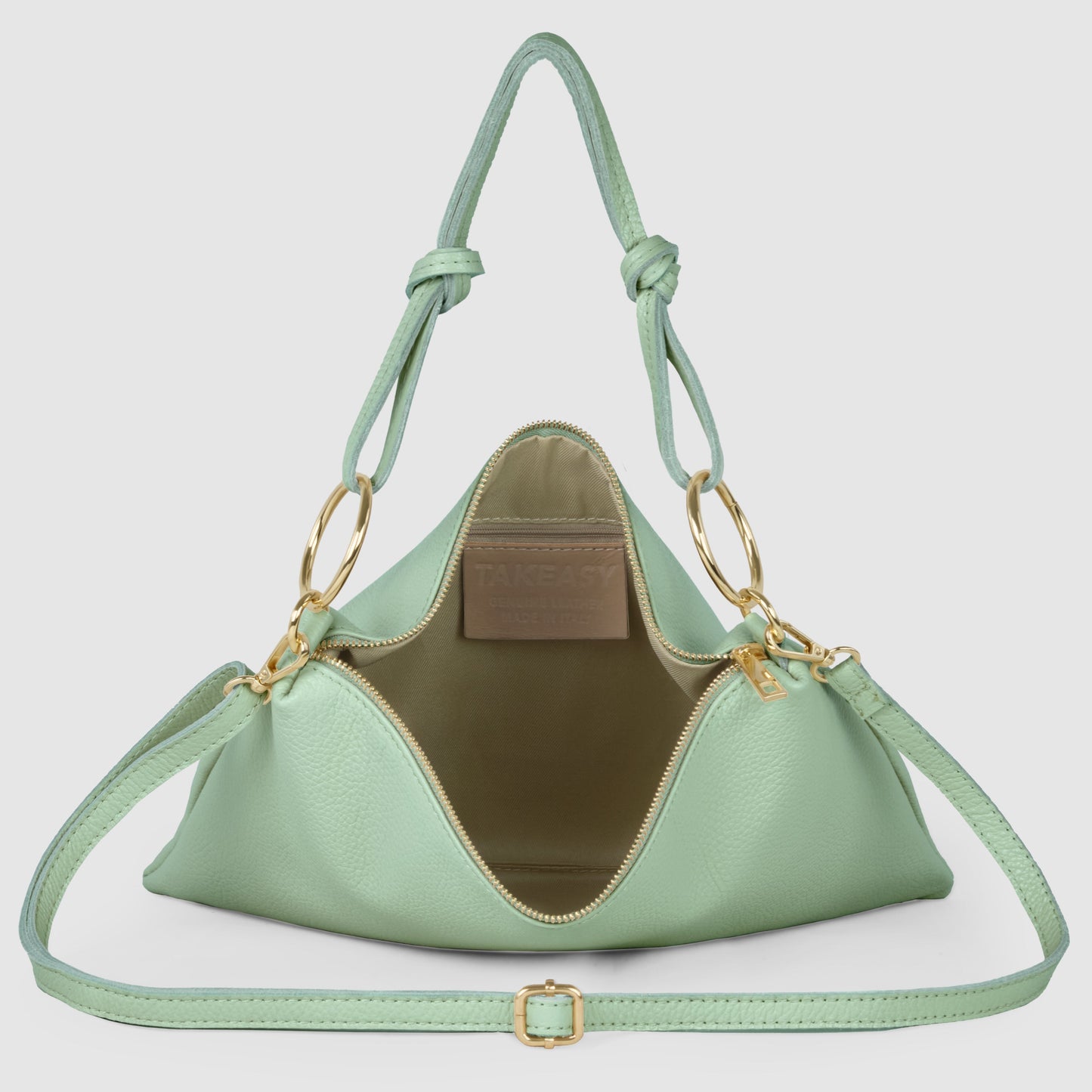 Italian Genuine Calf Leather Shoulder Bag 171551 - TAKEASY - Flyclothing LLC