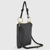 Calf Leather Shoulder Bag - TAKEASY - Flyclothing LLC