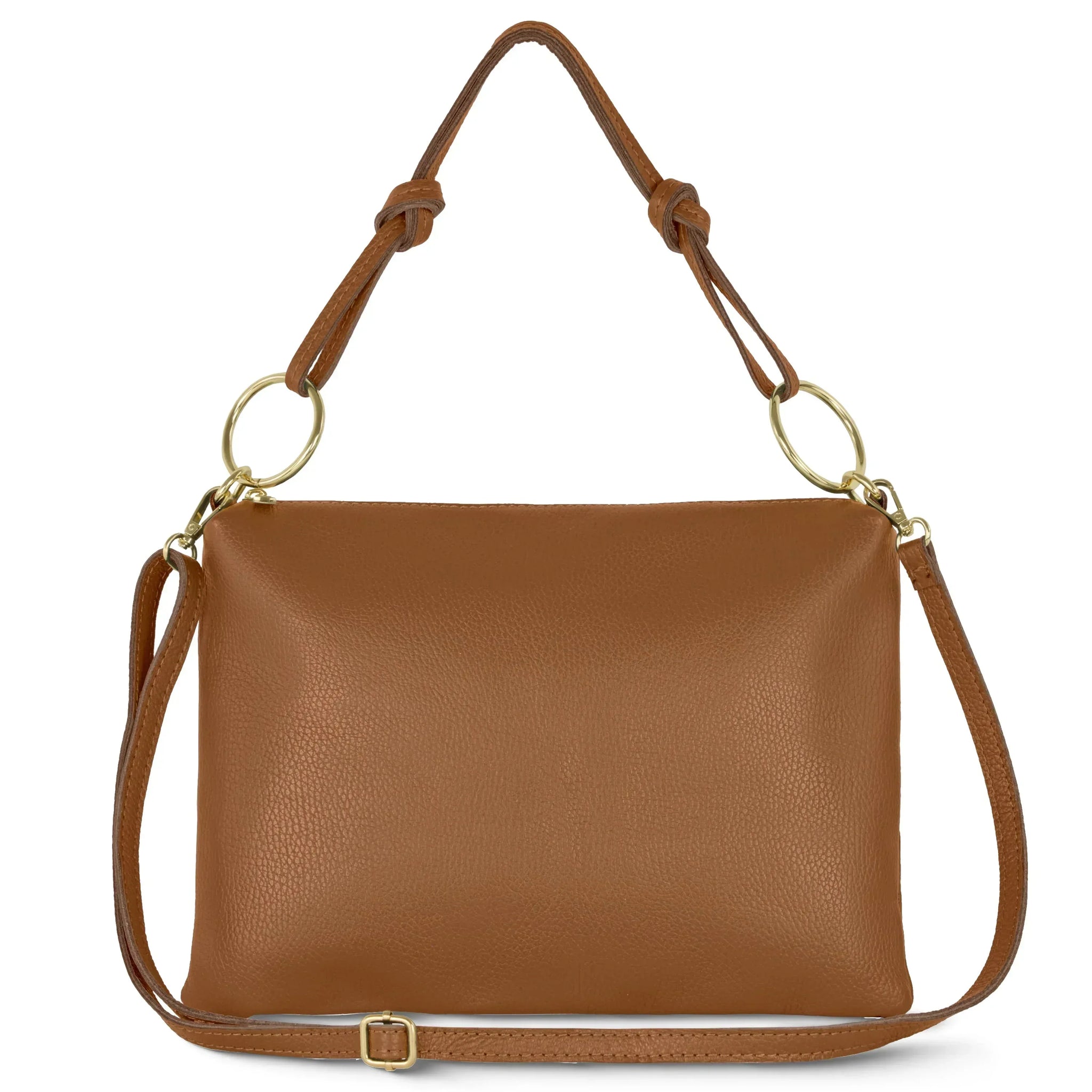 Calf Leather Shoulder Bag - TAKEASY - Flyclothing LLC