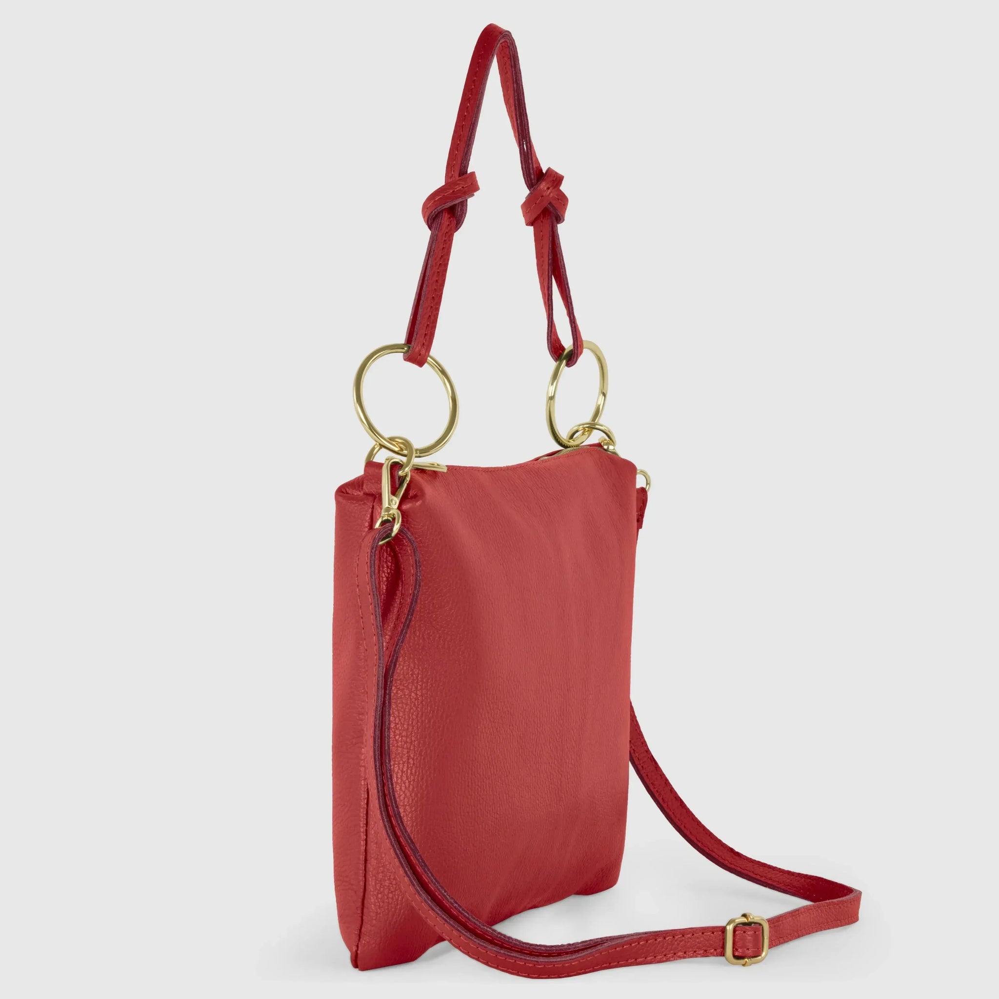Calf Leather Shoulder Bag - TAKEASY - Flyclothing LLC