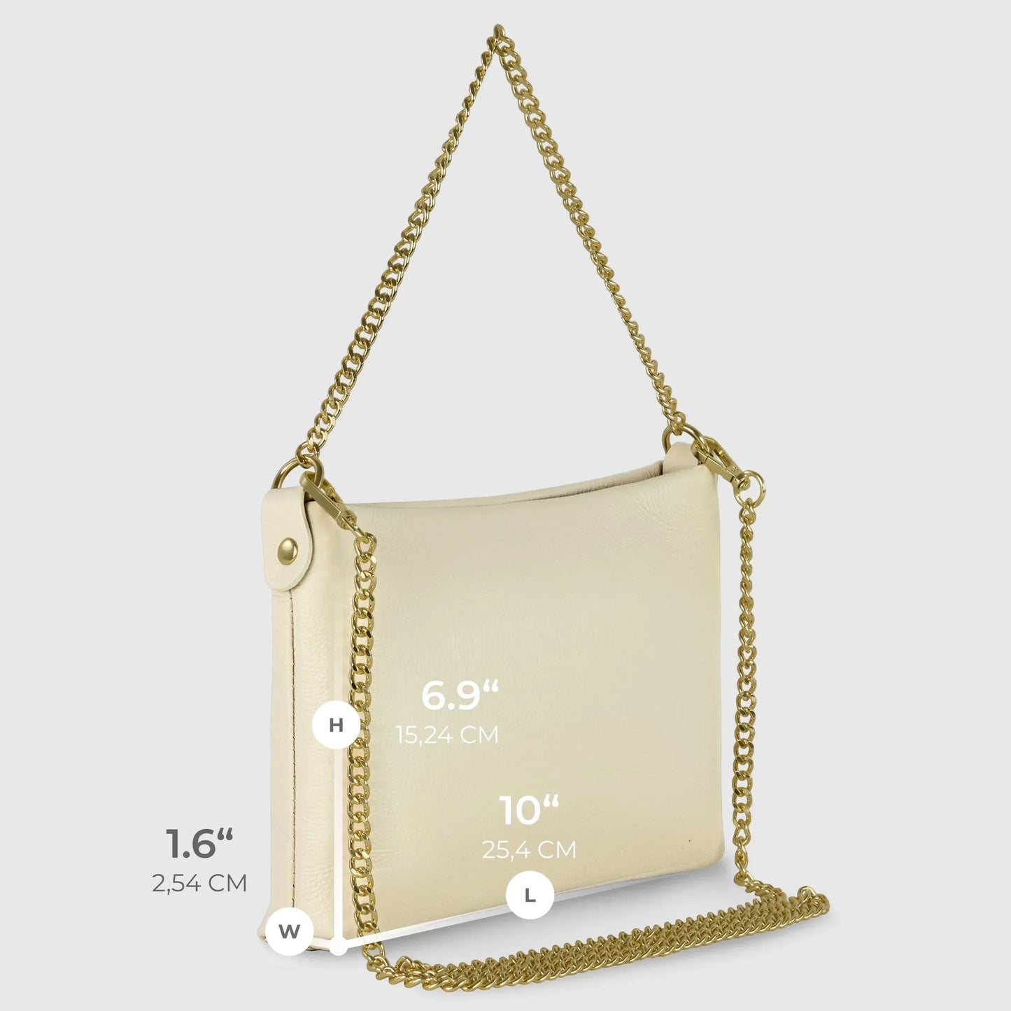 Calf Leather Crossbody Bag - TAKEASY - Flyclothing LLC