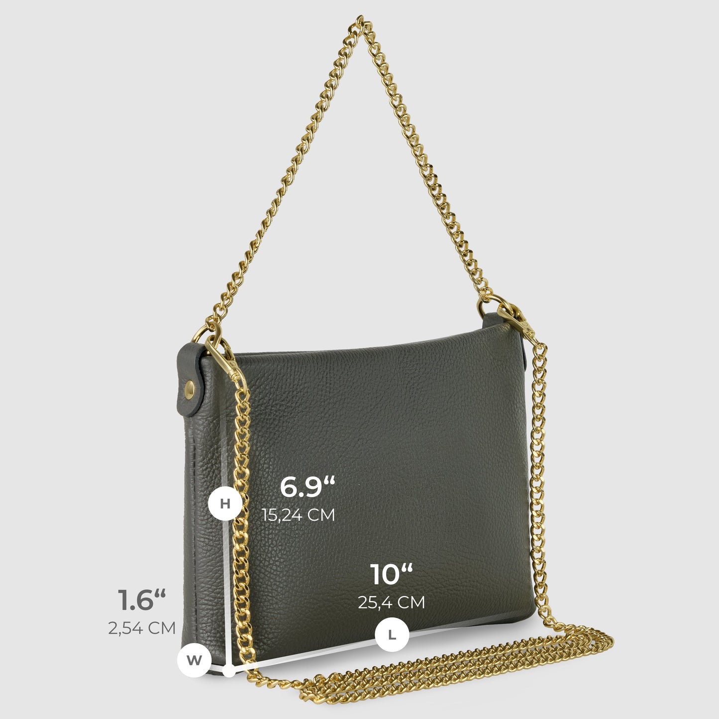 Italian Genuine Calf Leather Crossbody Bag 101315 - TAKEASY - Flyclothing LLC