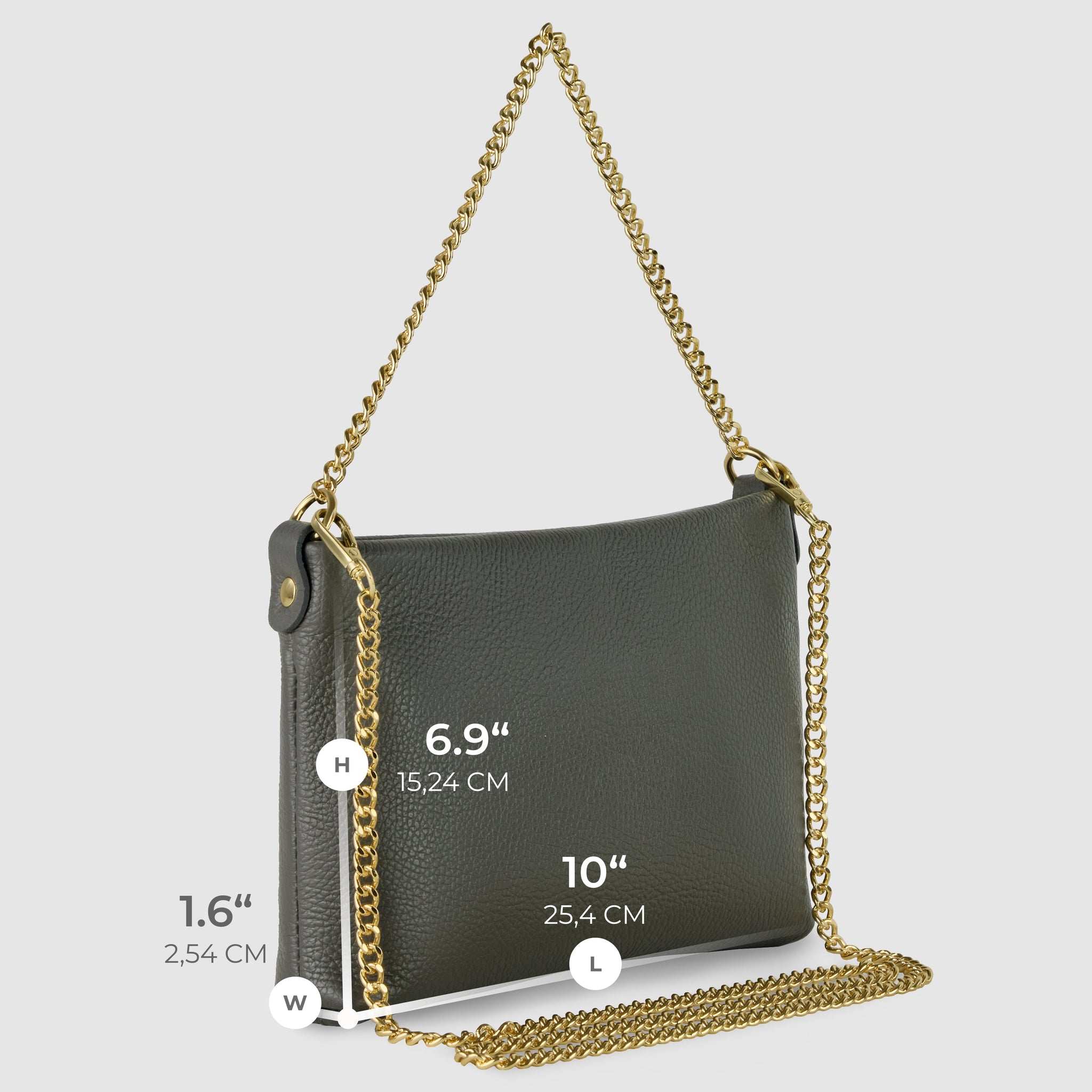 Italian Genuine Calf Leather Crossbody Bag 101315 - TAKEASY - Flyclothing LLC