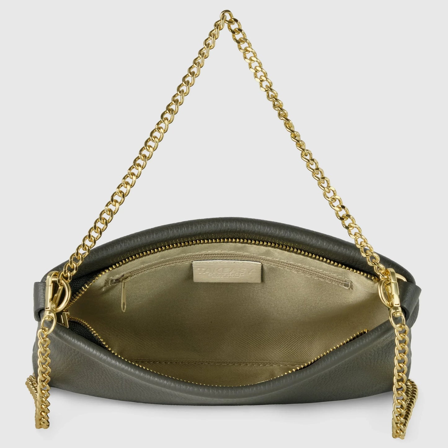 Calf Leather Crossbody Bag - TAKEASY - Flyclothing LLC