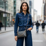 Italian Genuine Calf Leather Crossbody Bag 101315 - TAKEASY - Flyclothing LLC