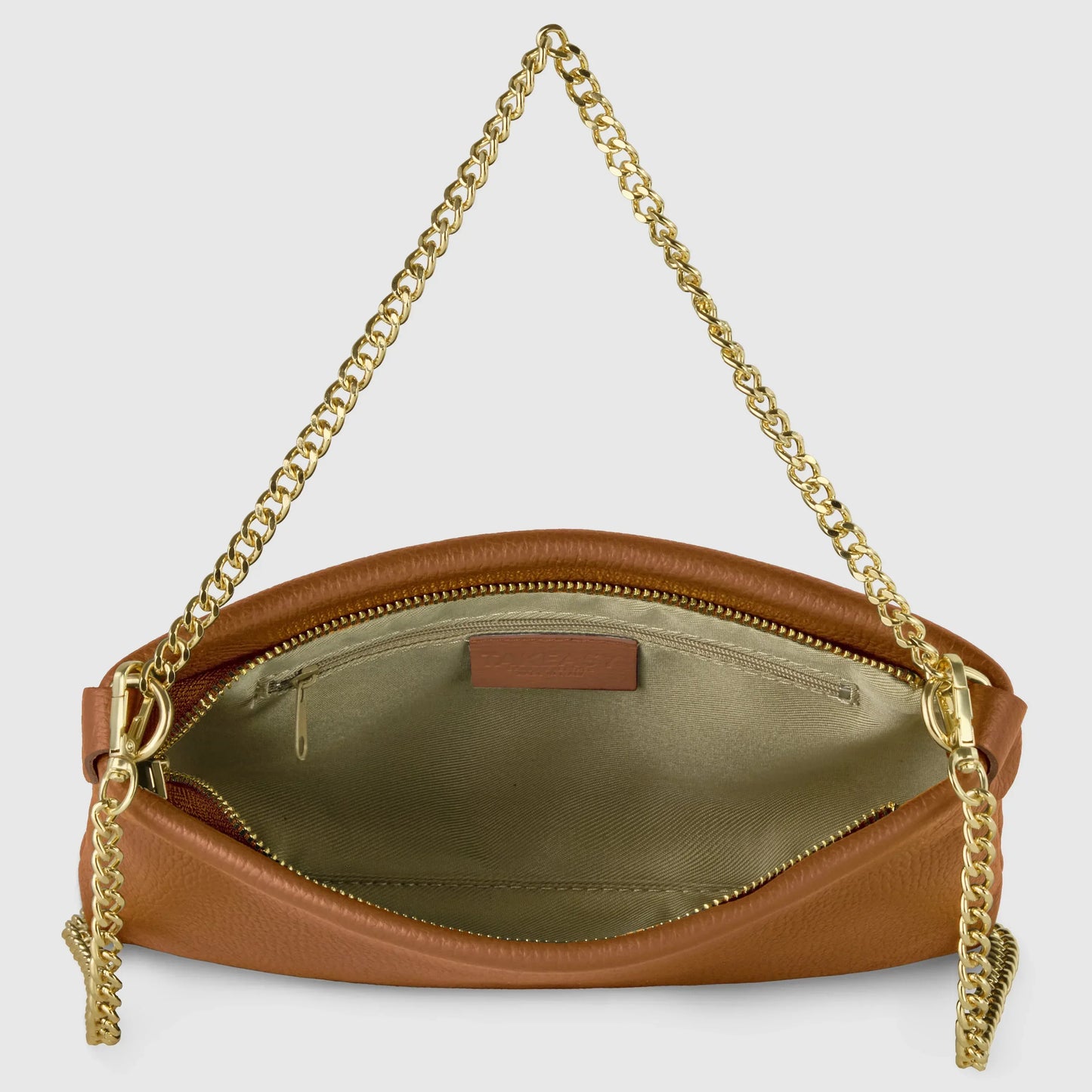 Calf Leather Crossbody Bag - TAKEASY - Flyclothing LLC