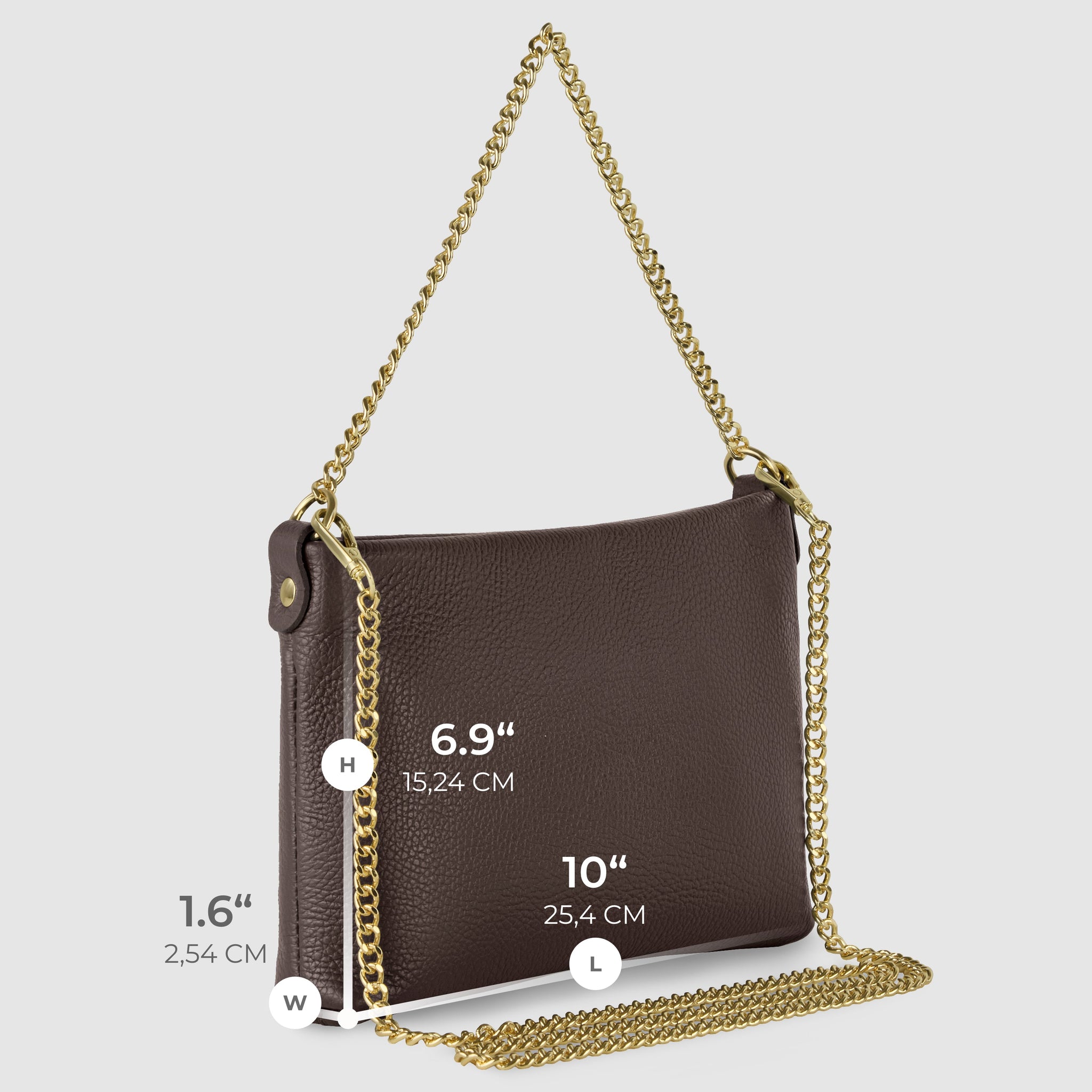 Italian Genuine Calf Leather Crossbody Bag 101315 - TAKEASY - Flyclothing LLC