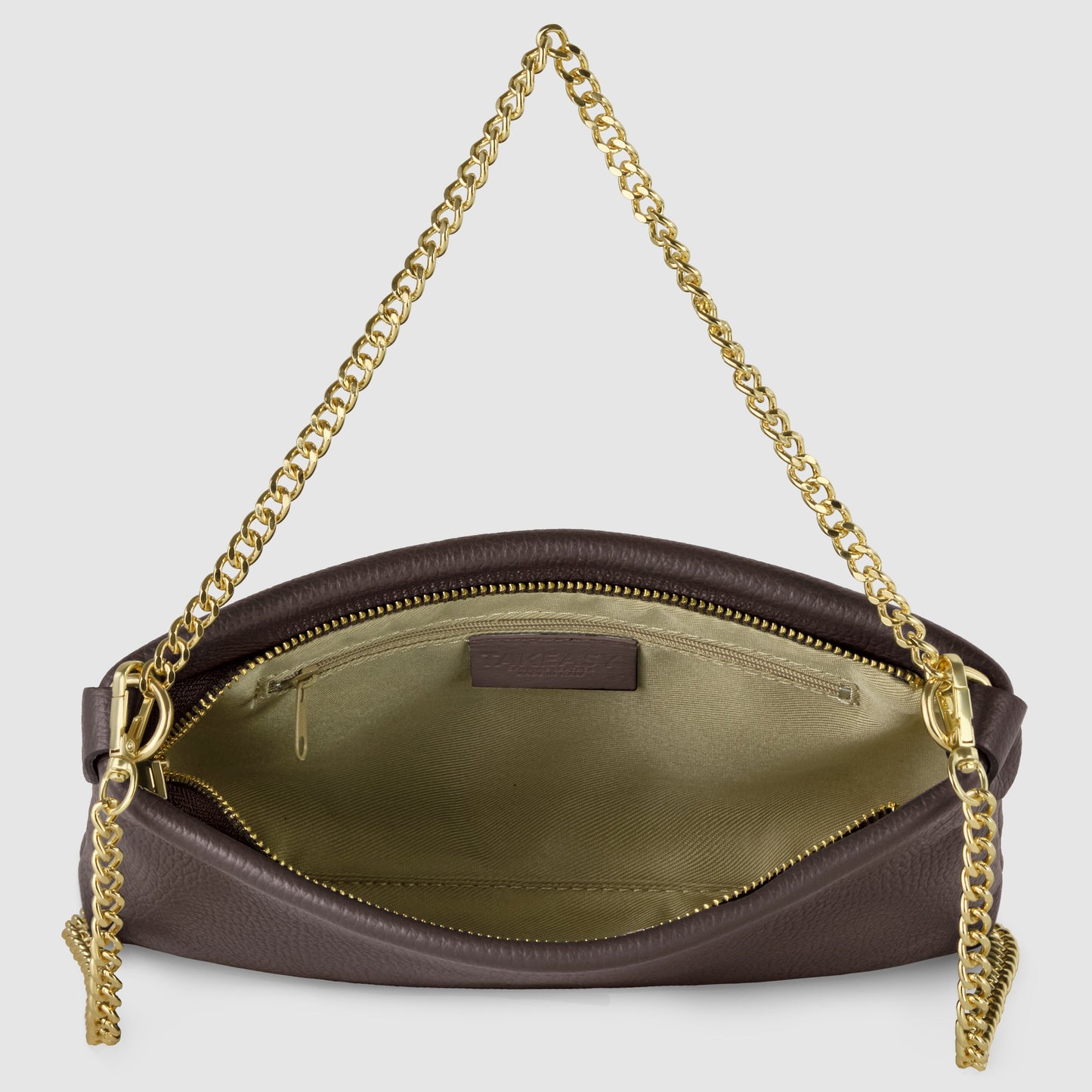 Italian Genuine Calf Leather Crossbody Bag 101315 - TAKEASY - Flyclothing LLC
