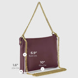 Italian Genuine Calf Leather Crossbody Bag 101315 - TAKEASY - Flyclothing LLC
