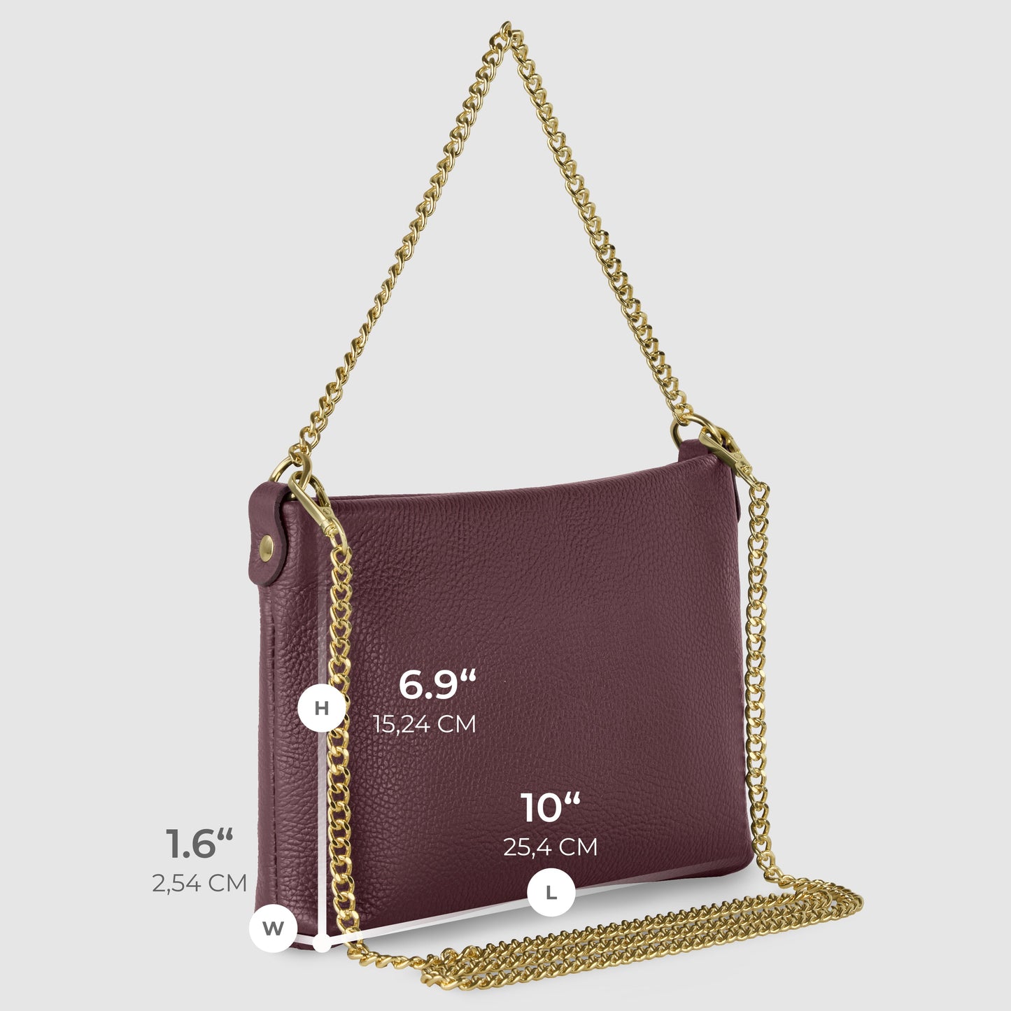 Italian Genuine Calf Leather Crossbody Bag 101315 - TAKEASY - Flyclothing LLC