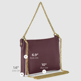 Italian Genuine Calf Leather Crossbody Bag 101315 - TAKEASY - Flyclothing LLC