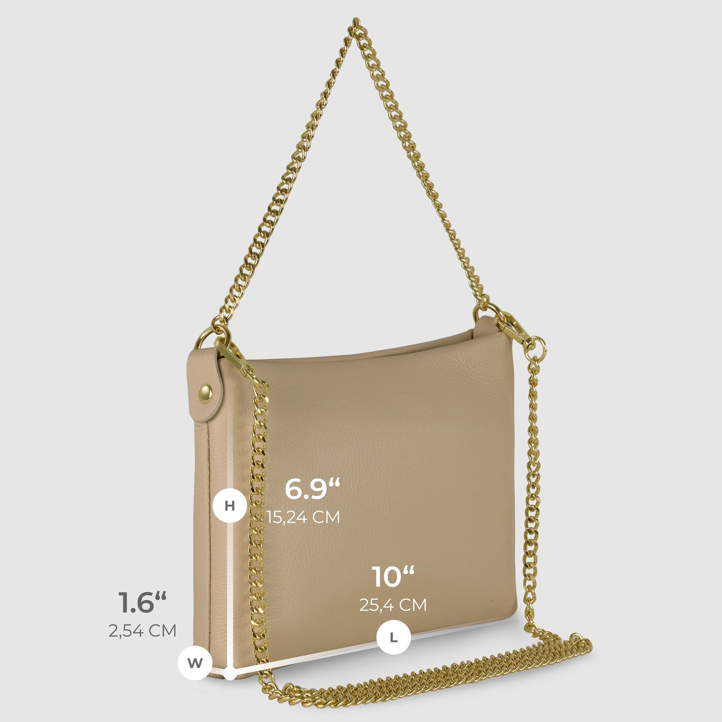 Italian Genuine Calf Leather Crossbody Bag 101315 - TAKEASY - Flyclothing LLC