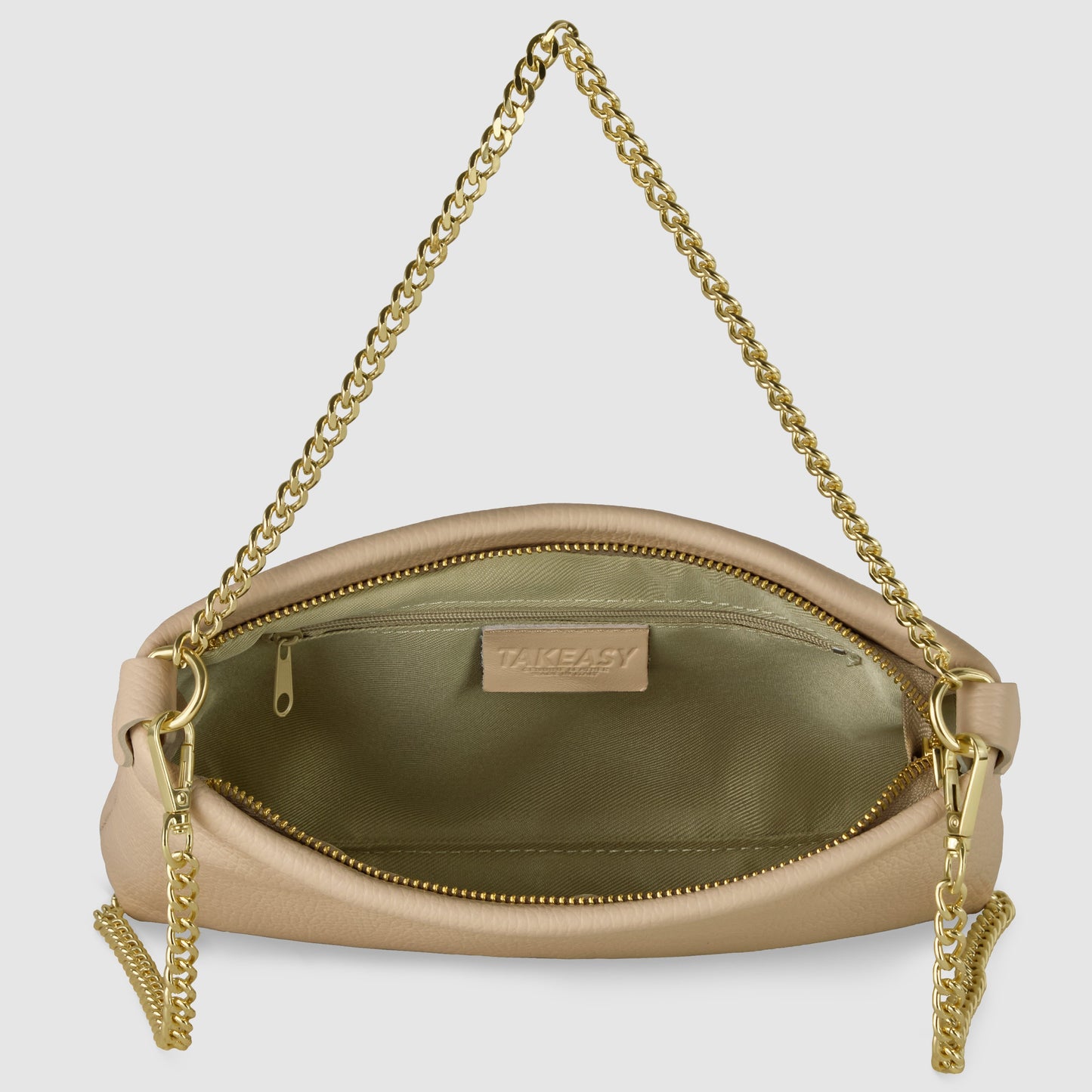 Italian Genuine Calf Leather Crossbody Bag 101315 - TAKEASY - Flyclothing LLC