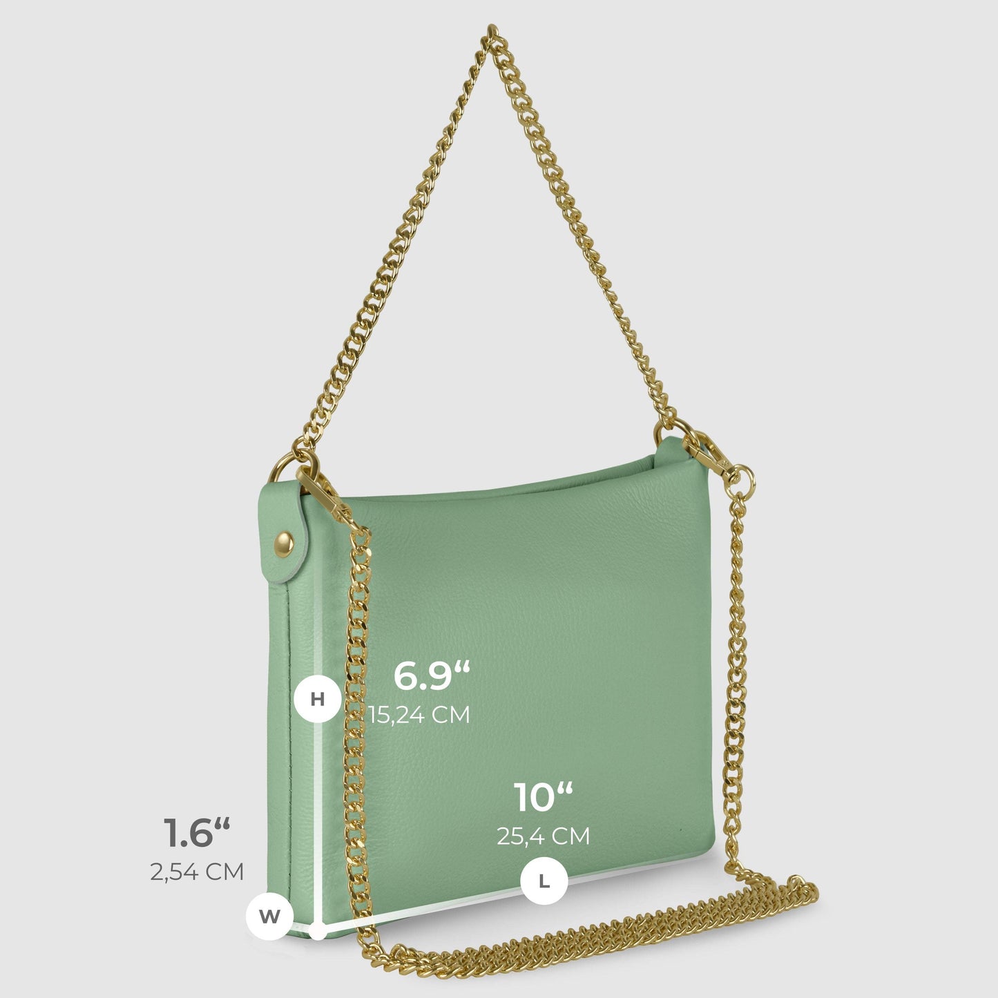 Italian Genuine Calf Leather Crossbody Bag 101315 - TAKEASY - Flyclothing LLC