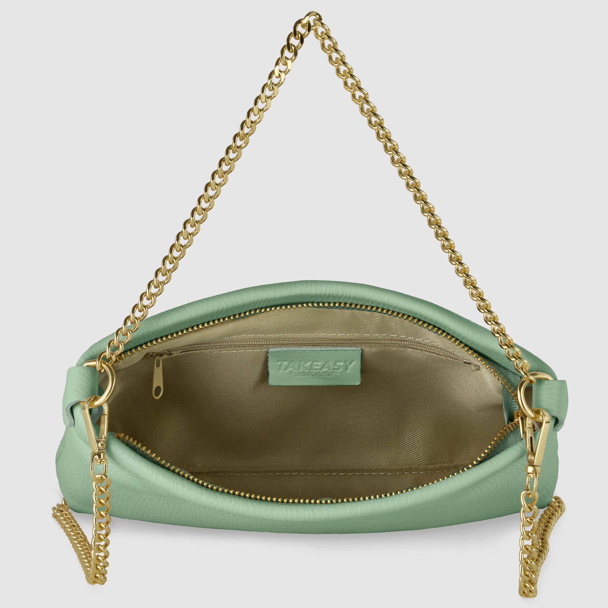 Italian Genuine Calf Leather Crossbody Bag 101315 - TAKEASY - Flyclothing LLC