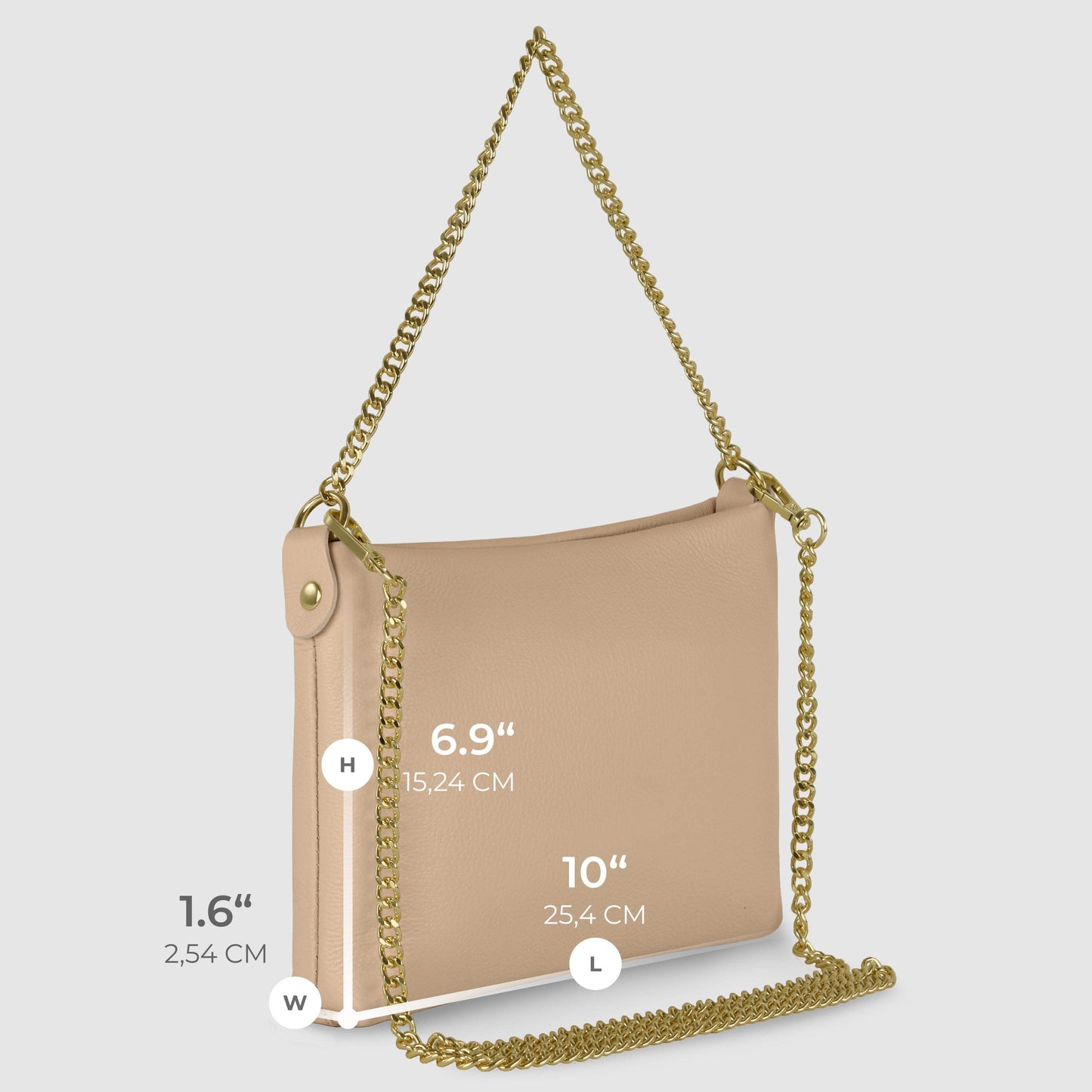 Italian Genuine Calf Leather Crossbody Bag 101315 - TAKEASY - Flyclothing LLC