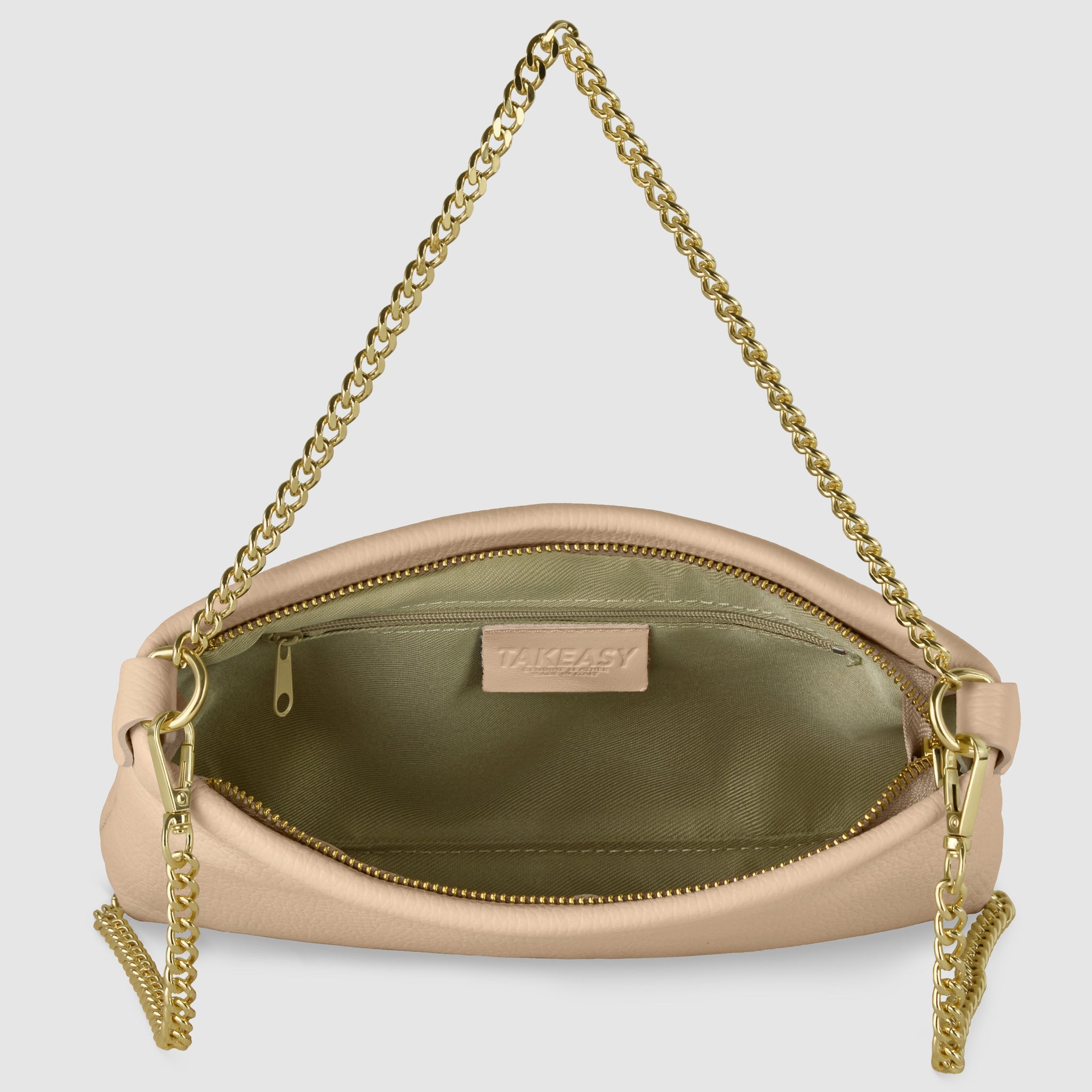 Italian Genuine Calf Leather Crossbody Bag 101315 - TAKEASY - Flyclothing LLC