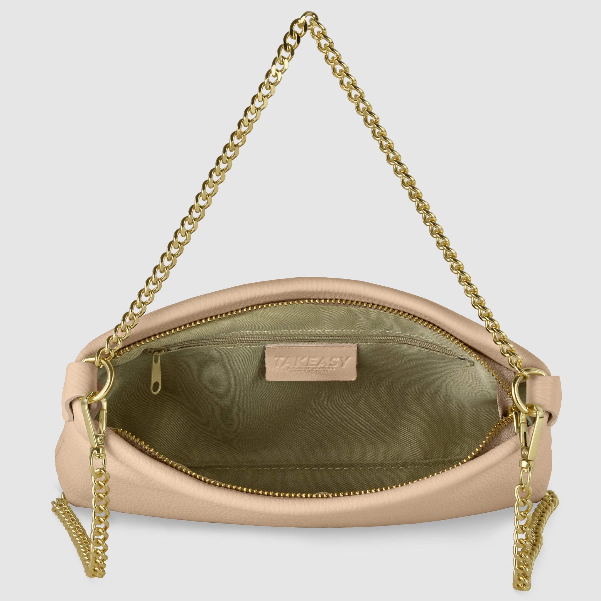 Italian Genuine Calf Leather Crossbody Bag 101315 - TAKEASY - Flyclothing LLC