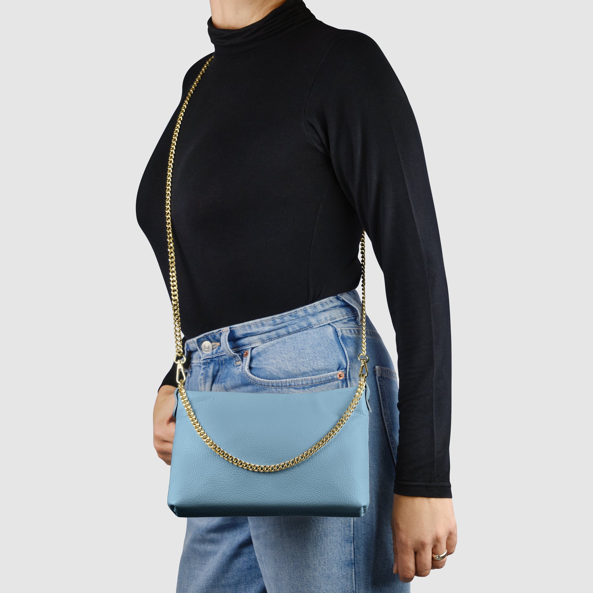 Italian Genuine Calf Leather Crossbody Bag 101315 - TAKEASY - Flyclothing LLC
