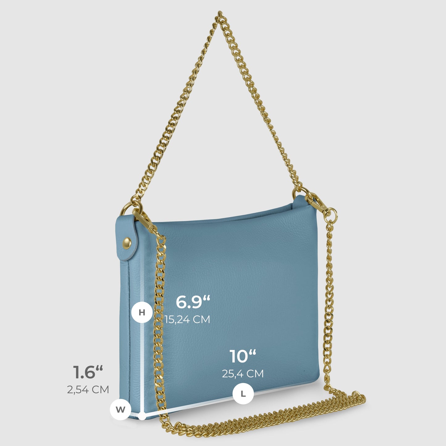 Italian Genuine Calf Leather Crossbody Bag 101315 - TAKEASY - Flyclothing LLC