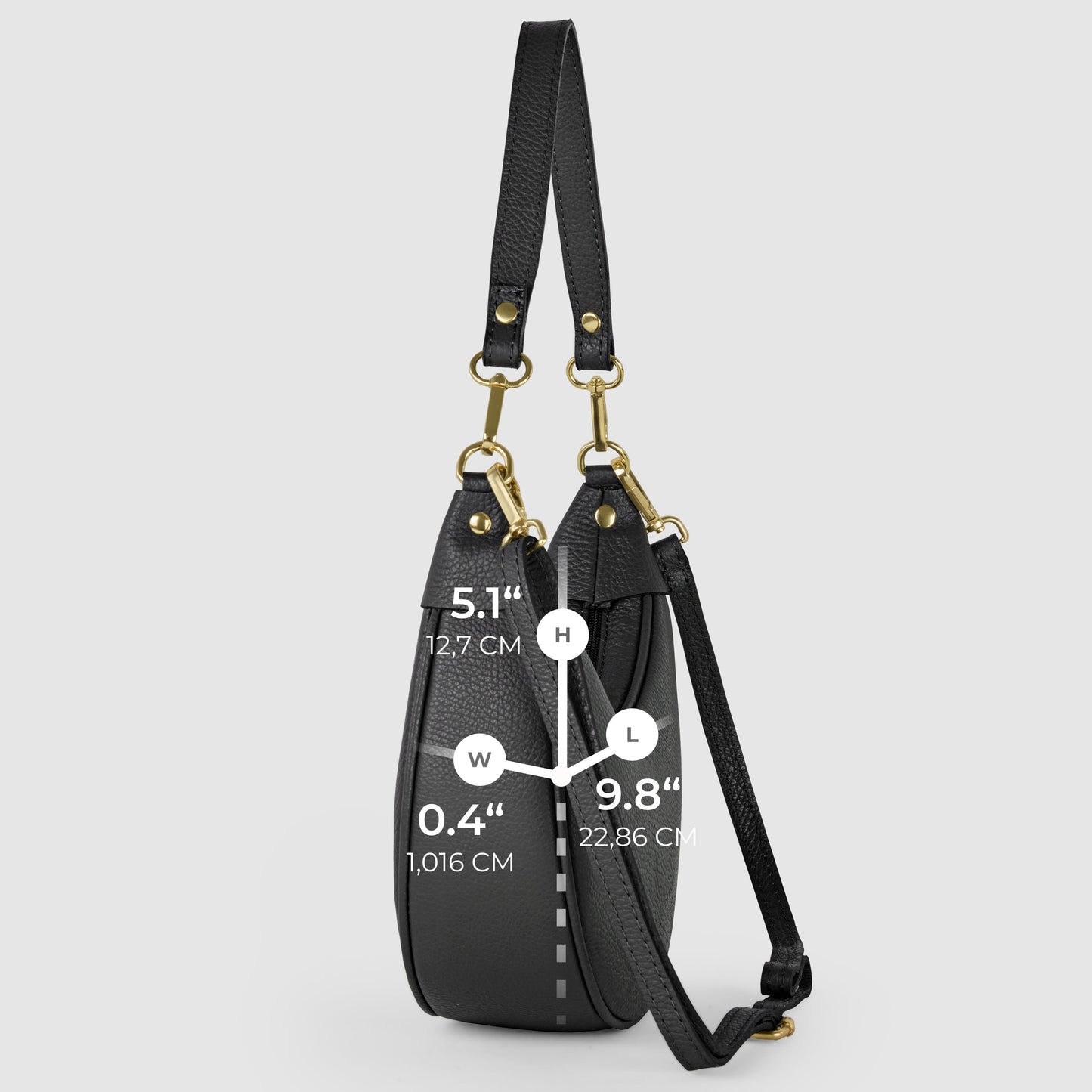 Calf Leather Shoulder Bag TAKEASY