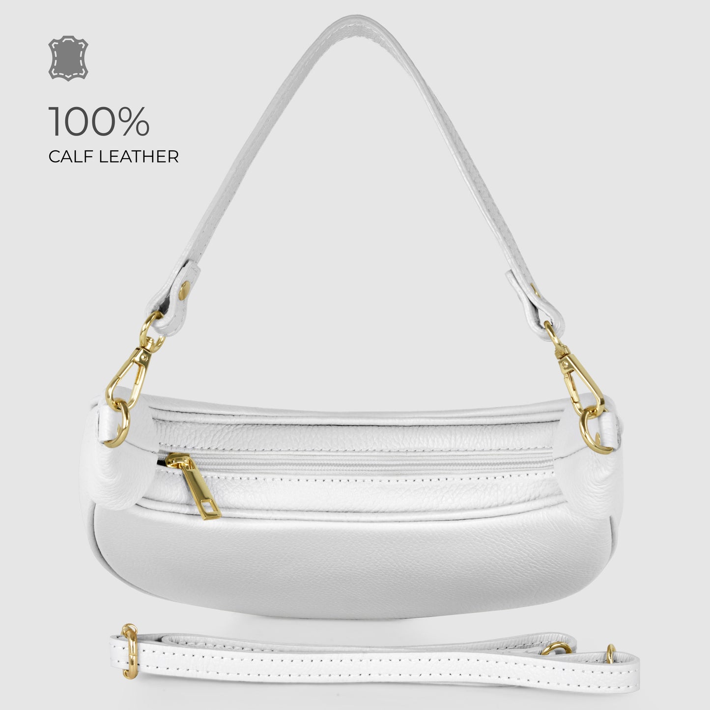 Italian Genuine Calf Leather Shoulder Bag 222024 - TAKEASY - Flyclothing LLC