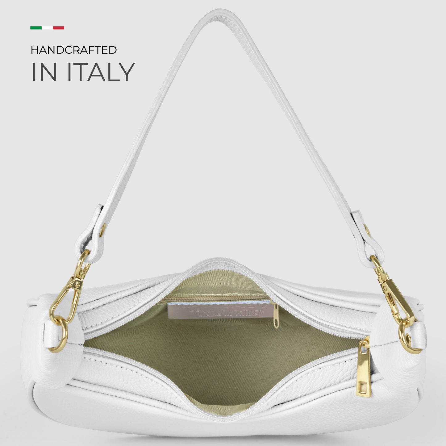 Italian Genuine Calf Leather Shoulder Bag 222024 - TAKEASY - Flyclothing LLC