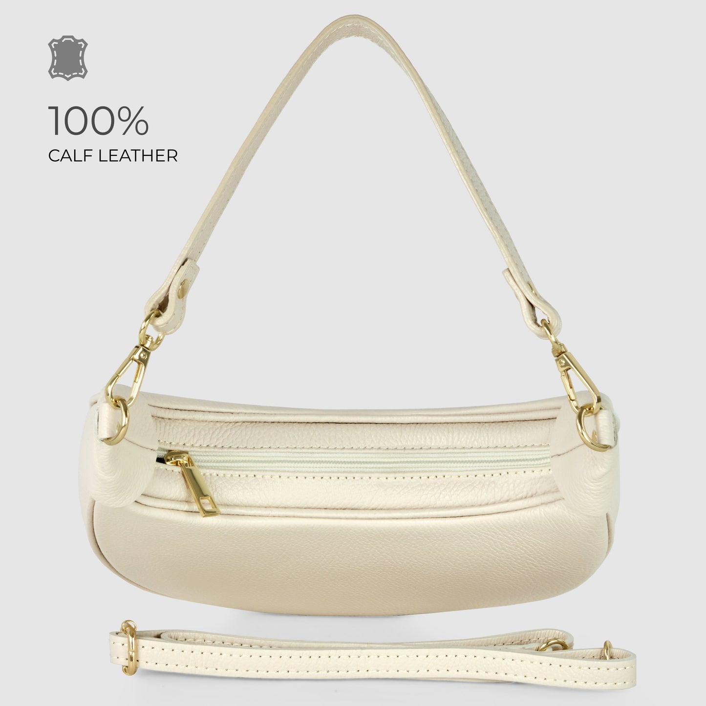Italian Genuine Calf Leather Shoulder Bag 222024 - TAKEASY - Flyclothing LLC