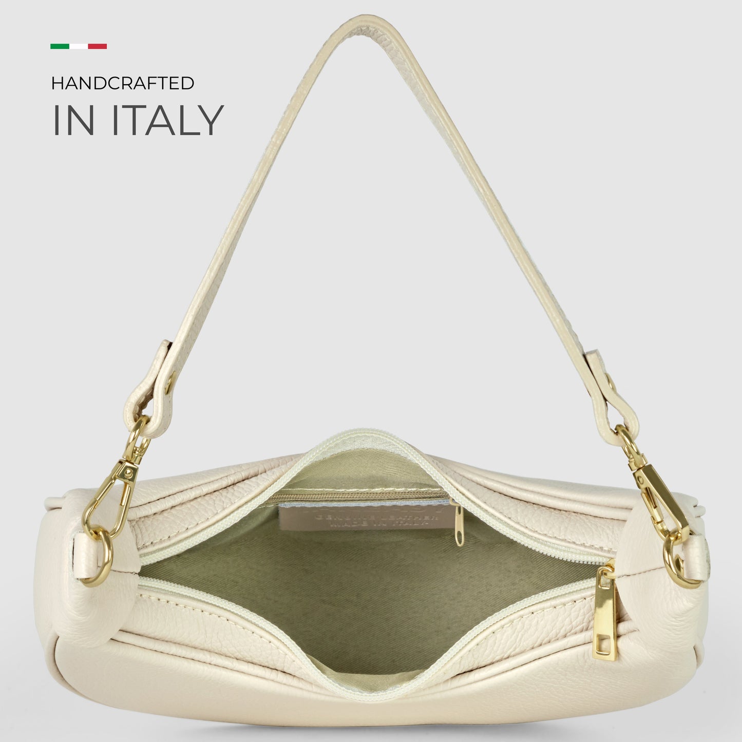 Italian Genuine Calf Leather Shoulder Bag 222024 - TAKEASY - Flyclothing LLC