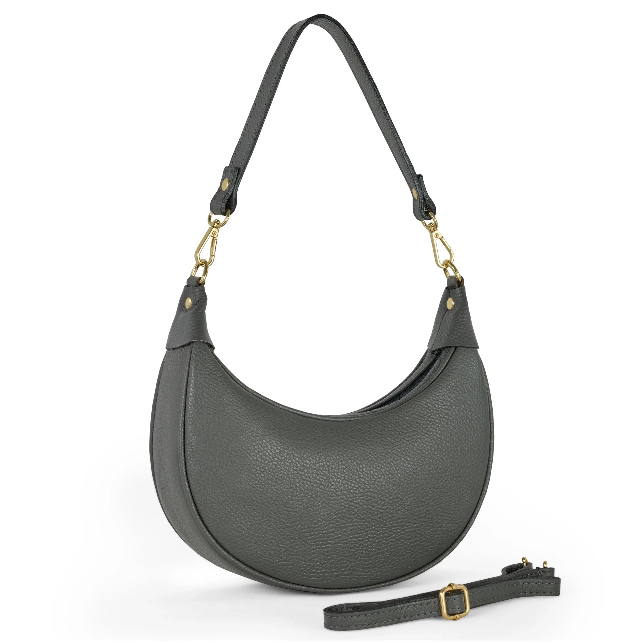 Calf Leather Shoulder Bag - TAKEASY - Flyclothing LLC