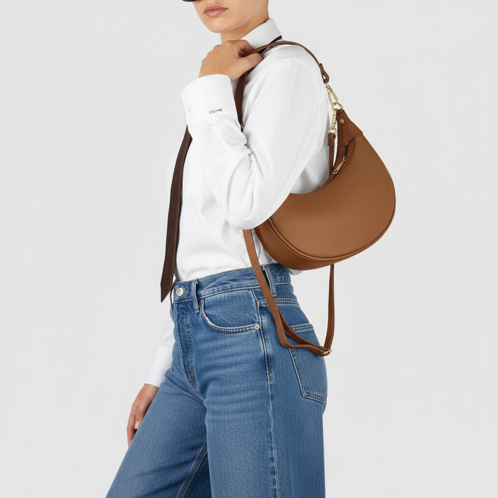 Italian Genuine Calf Leather Shoulder Bag 222024 - TAKEASY - Flyclothing LLC